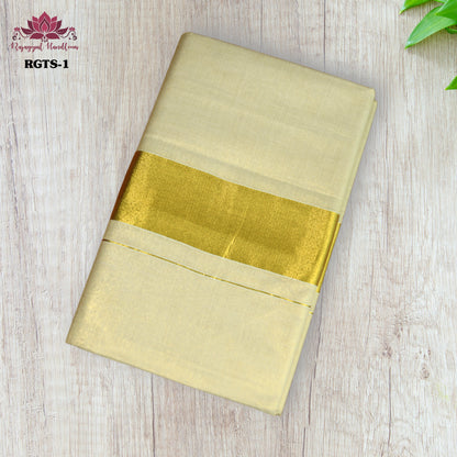 Kerala Tissue saree 3x3 border
