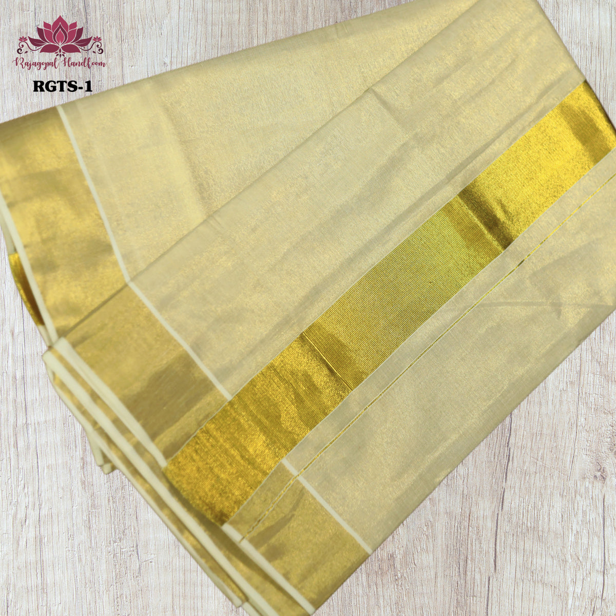 Kerala Tissue saree 3x3 border