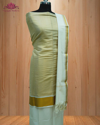 Beige Churidar Material with a classic Plain Design